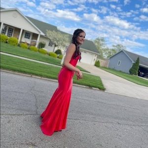 Red prom dress